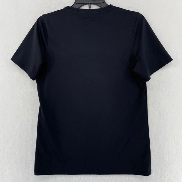 Under Armour Shirt Women's Sz M Black Pullover Short Sleeve Sportswear Jersey - Picture 2 of 11